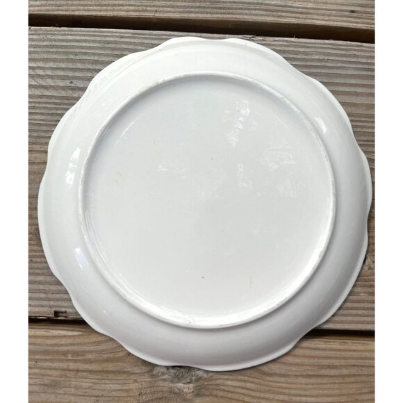 Oneida Vintage Hand-Painted Fruit Dinner Plate With Green Trim Edge - Picture 6 of 12